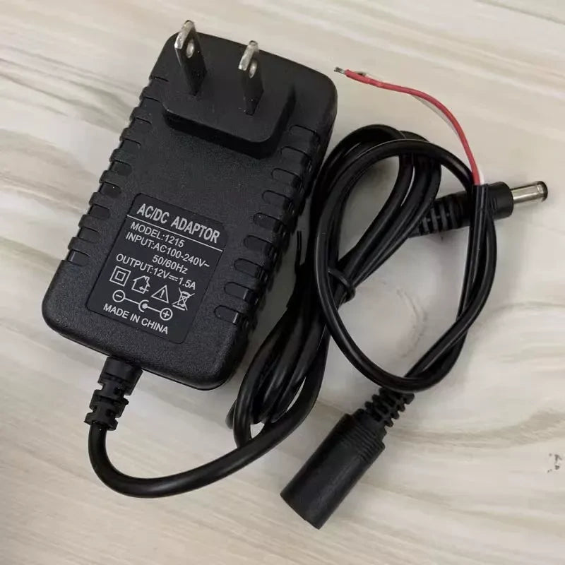 12v dc adapter,ac‑dc transformer,dc motor power supply,small gear motor adapter,micro motor power charger,diy robot power source,dc‑output adaptor