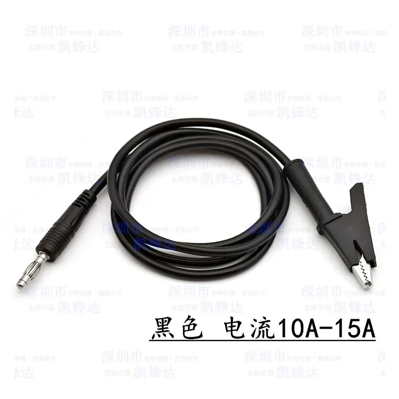 Insulated Alligator Clip Test Leads, Banana Plug to Alligator Clip Cable, Multimeter Power Test Wire, Double End Alligator Clip Jumper Wire for Electrical Testing