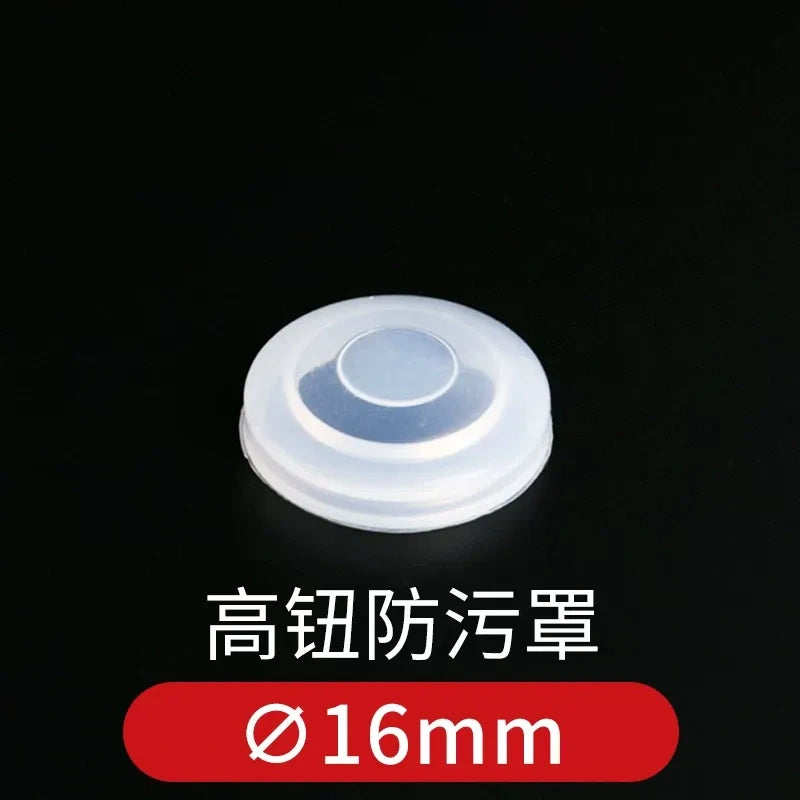 Push Button Protective Cover, Waterproof Dustproof Anti-oil Button Guard Cap, Warning Ring, for 12/16/19/22/25mm Metal Pushbutton Switch