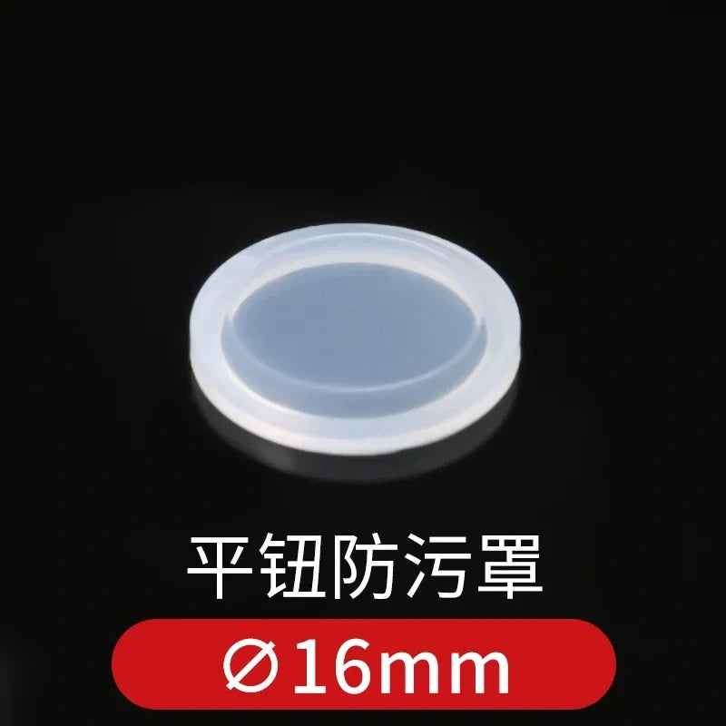 Push Button Protective Cover, Waterproof Dustproof Anti-oil Button Guard Cap, Warning Ring, for 12/16/19/22/25mm Metal Pushbutton Switch