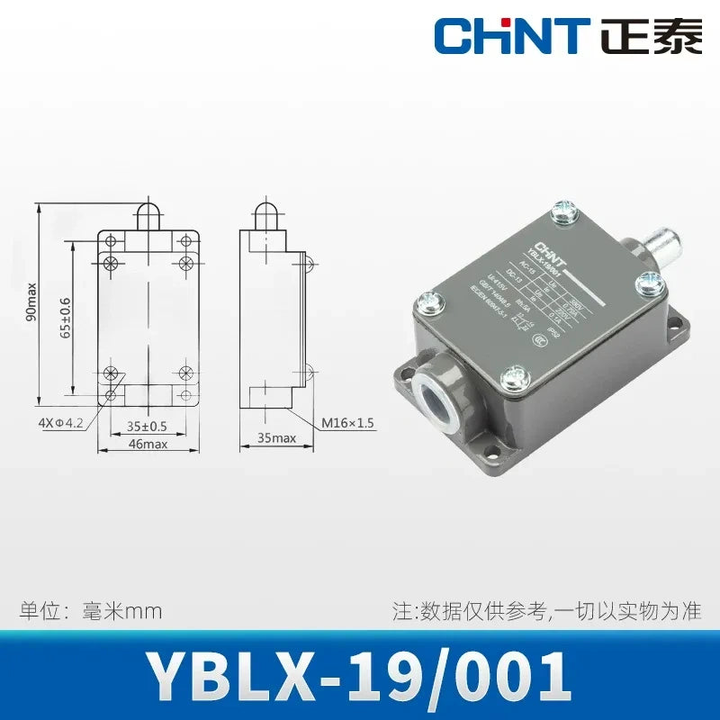 CHINT YBLX-19/001 Limit Switch ,Travel Switch ,Roller Lever Switch ,1NO1NC Switch  