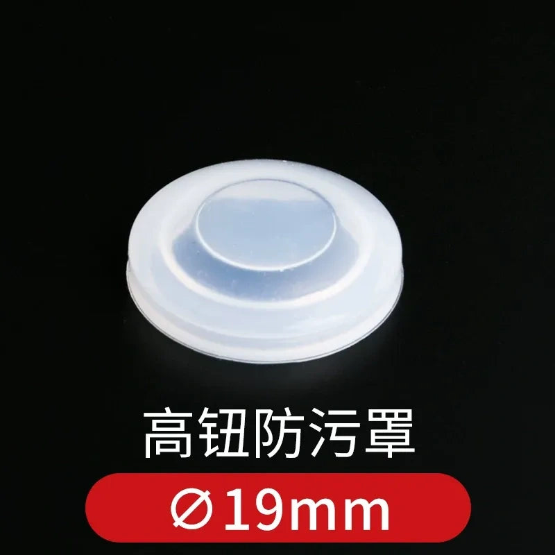 Push Button Protective Cover, Waterproof Dustproof Anti-oil Button Guard Cap, Warning Ring, for 12/16/19/22/25mm Metal Pushbutton Switch