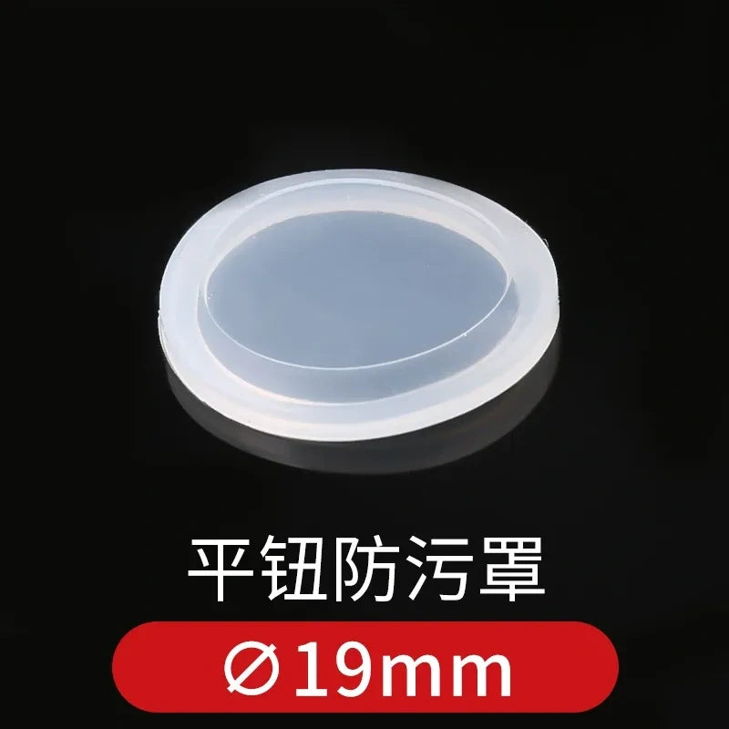 Push Button Protective Cover, Waterproof Dustproof Anti-oil Button Guard Cap, Warning Ring, for 12/16/19/22/25mm Metal Pushbutton Switch