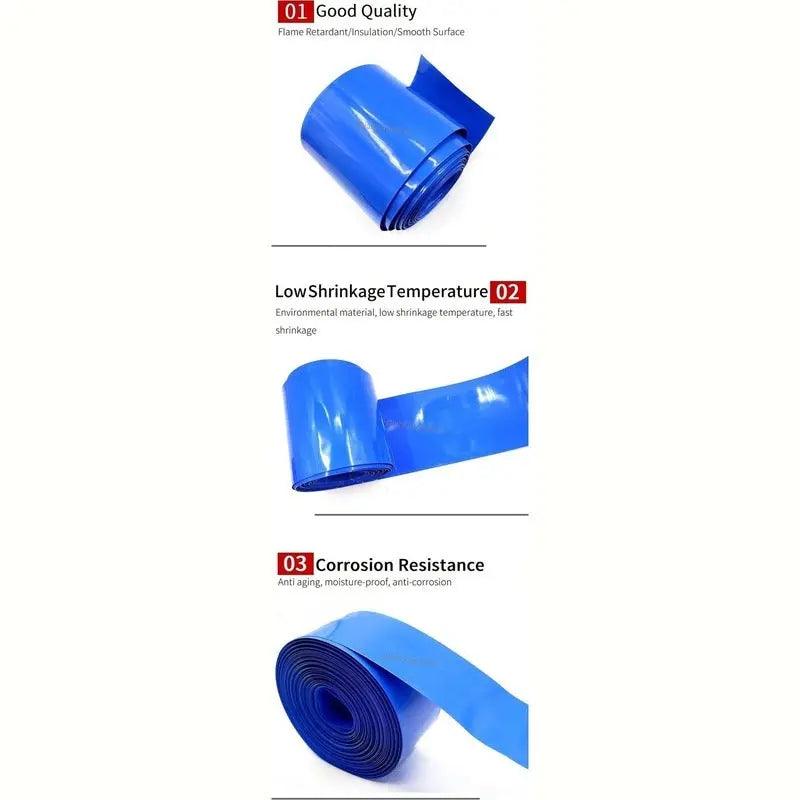 1M/roll PVC Heat Shrink Tube 250mm diameter / Multicolor optional - electrical center b2c