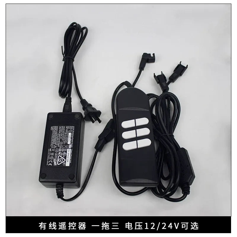 Linear Actuator Motor Controller Kit, Wired & Wireless Remote Control, 12V/24V, 1-to-1/1-to-2/1-to-3/1-to-4, AC220V Power Supply