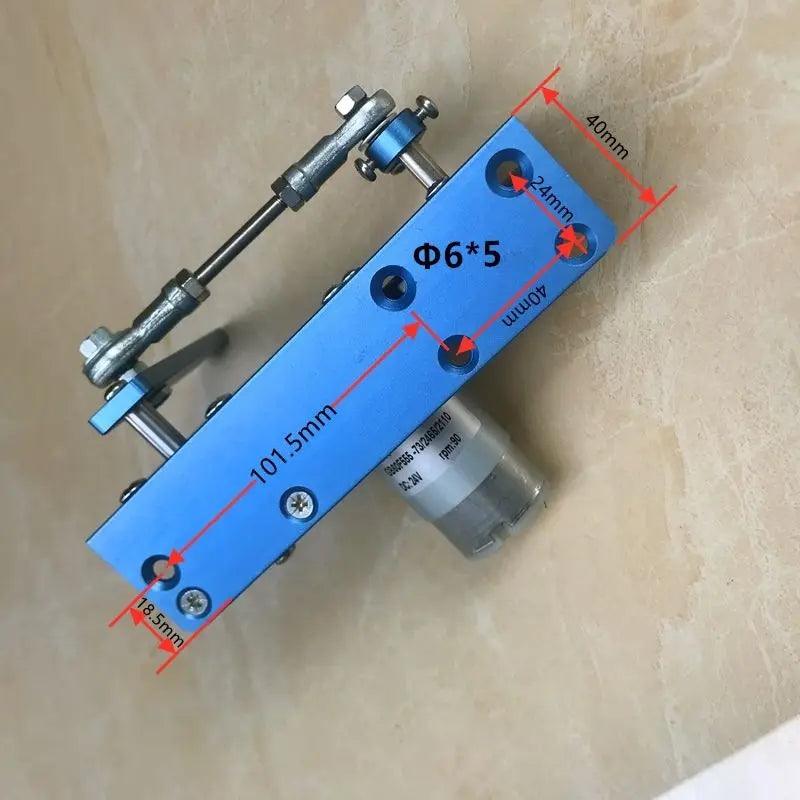 20-120° Reciprocating Swing Actuator DC 12V 24V With Power Adapter PWM Gear Motor DIY Robot Drive Arm Speed Angle Adjustable
