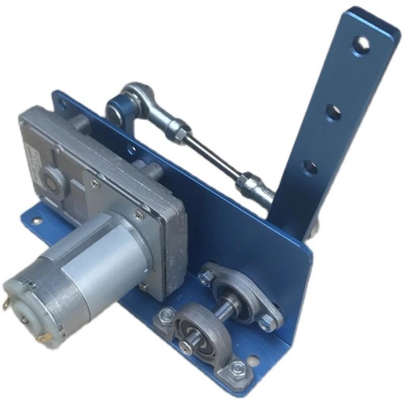 20-120° Reciprocating Swing Actuator DC 12V 24V With Power Adapter PWM Gear Motor DIY Robot Drive Arm Speed Angle Adjustable