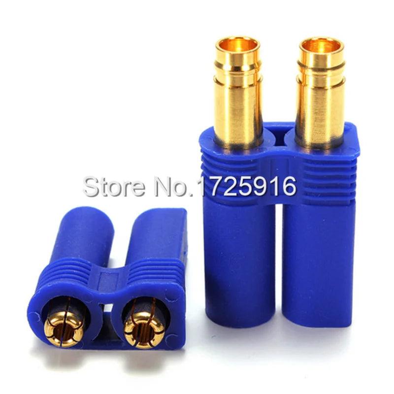  EC5 Banana Plug,200 Pairs/Lot EC5 Banana Plug 5.0mm Female Male Bullet Connector for RC ESC Lipo Battery Motor Part Plug DZ0102