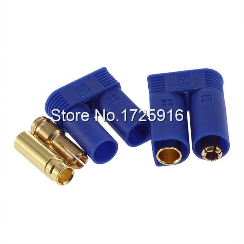  EC5 Banana Plug,200 Pairs/Lot EC5 Banana Plug 5.0mm Female Male Bullet Connector for RC ESC Lipo Battery Motor Part Plug DZ0102