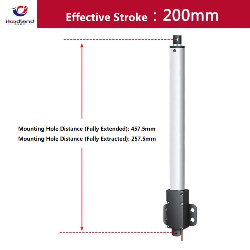 Mini Linear Actuator 12V/24V, 10-200mm Stroke