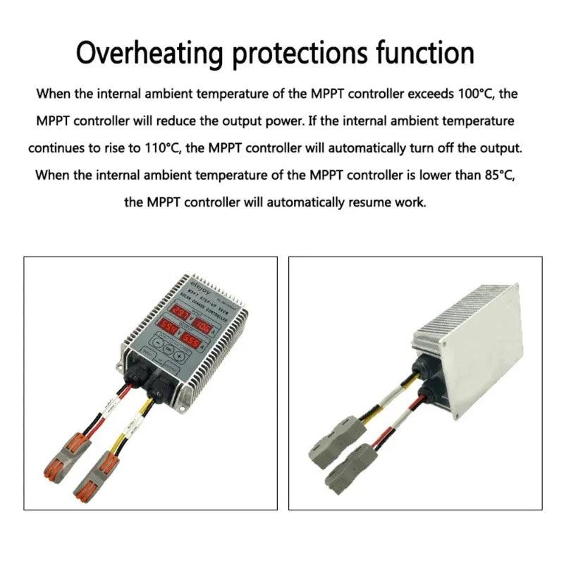 200W 300W 400W Step-up/Down MPPT 24~85V/10~30V Output 17-55v Real-time Tracking Solar Battery Aluminum Charge Controller
