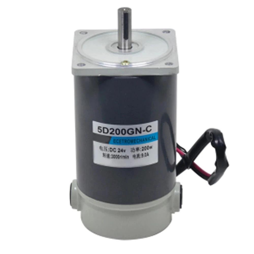 200W DC Permanent Magnet Motor High Speed 12V 24V 1800RPM 3000RPM High Torque Forward Reverse Adjustable Motor Automated Control