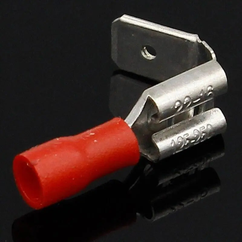20x Crimping Connectors Piggyback Female Spade Connector Terminals Brass printed with Sn - electrical center b2c