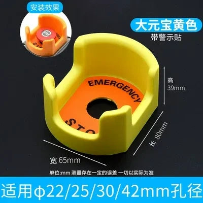 Push Button Accessories, 16mm 22mm Button Parts, Waterproof Button Cover, Emergency Stop Guard, Silicone Button Cap, Button Warning Ring, Button Scutcheon Plate, Panel Plug for Buttons, Industrial Button Accessories, LA16 LA38 Accessories, Control Panel Button Parts, Anti-Trip E-Stop Cover, Button Installation Wrench