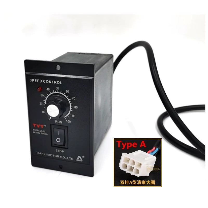 وحدة التحكم في سرعة المحرك US-52 AC 220V 6 وات 15 وات 25 وات 40 وات 60 وات 90 وات 120 وات 180 وات 250 وات 400 وات تحكم ميكانيكي في السرعة قابل للتعديل