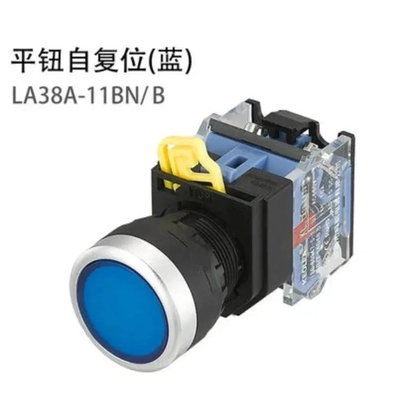 22mm LA38A-11BN LA38A-11ZS LA38A-11M Momentary self locking knob emergency stop mushroom emergency start control button switch - electrical center b2c