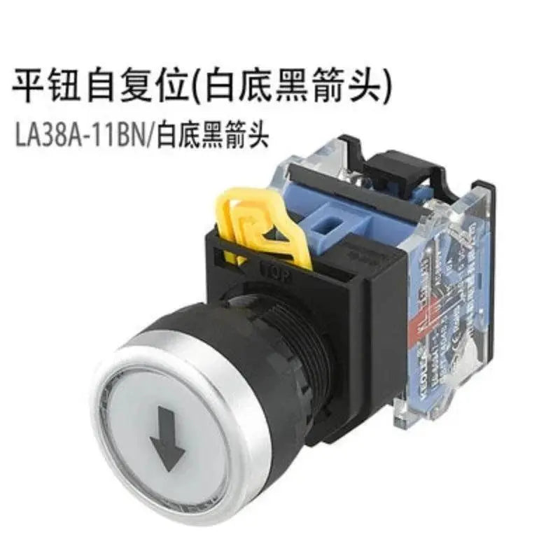 22mm LA38A-11BN LA38A-11ZS LA38A-11M Momentary self locking knob emergency stop mushroom emergency start control button switch - electrical center b2c