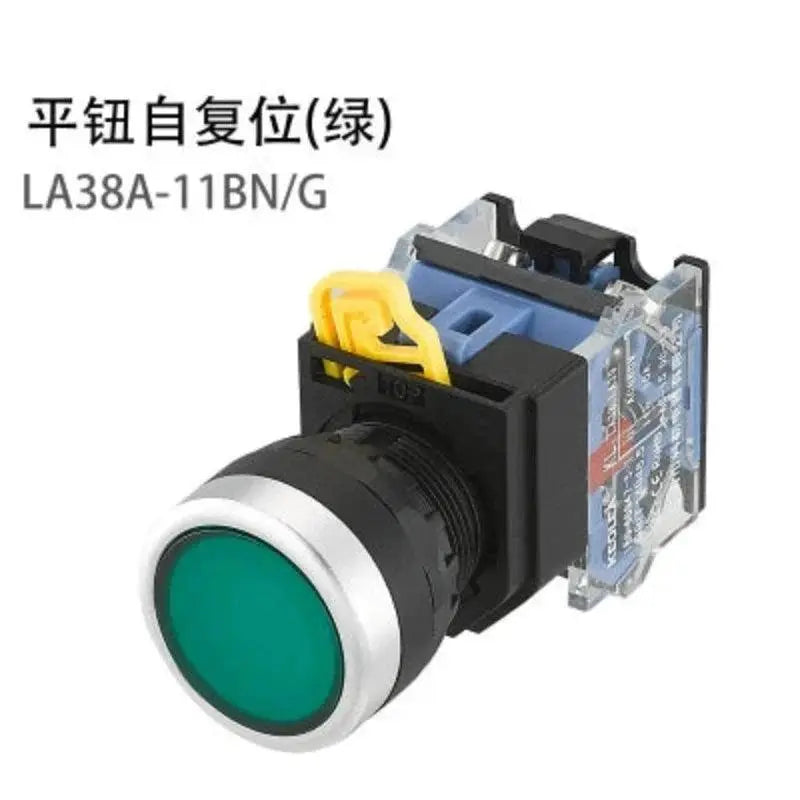 22mm LA38A-11BN LA38A-11ZS LA38A-11M Momentary self locking knob emergency stop mushroom emergency start control button switch - electrical center b2c