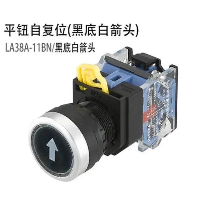 22mm LA38A-11BN LA38A-11ZS LA38A-11M Momentary self locking knob emergency stop mushroom emergency start control button switch - electrical center b2c