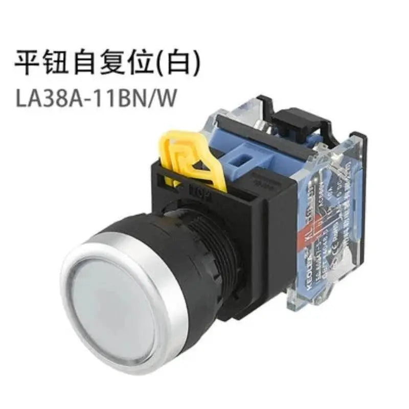 22mm LA38A-11BN LA38A-11ZS LA38A-11M Momentary self locking knob emergency stop mushroom emergency start control button switch - electrical center b2c