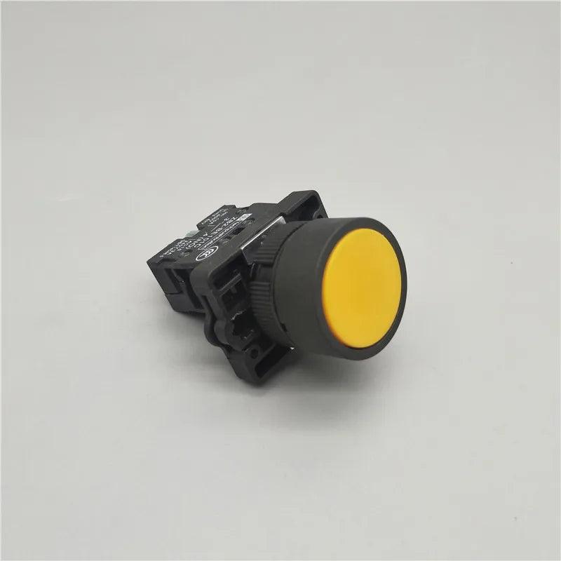22mm Momentary Flat Push Button Switch XB2- EA31 EA42 ZB2-BE101C 102C NO/NC 10A Self Return Power Starter Switch Red Green