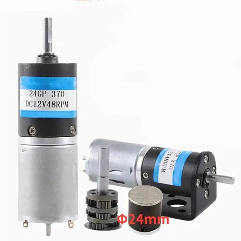 24GP-370 Planetary Gear Motor DC 6V 12V 24V Reducer Speed PWM Controller - electrical center b2c