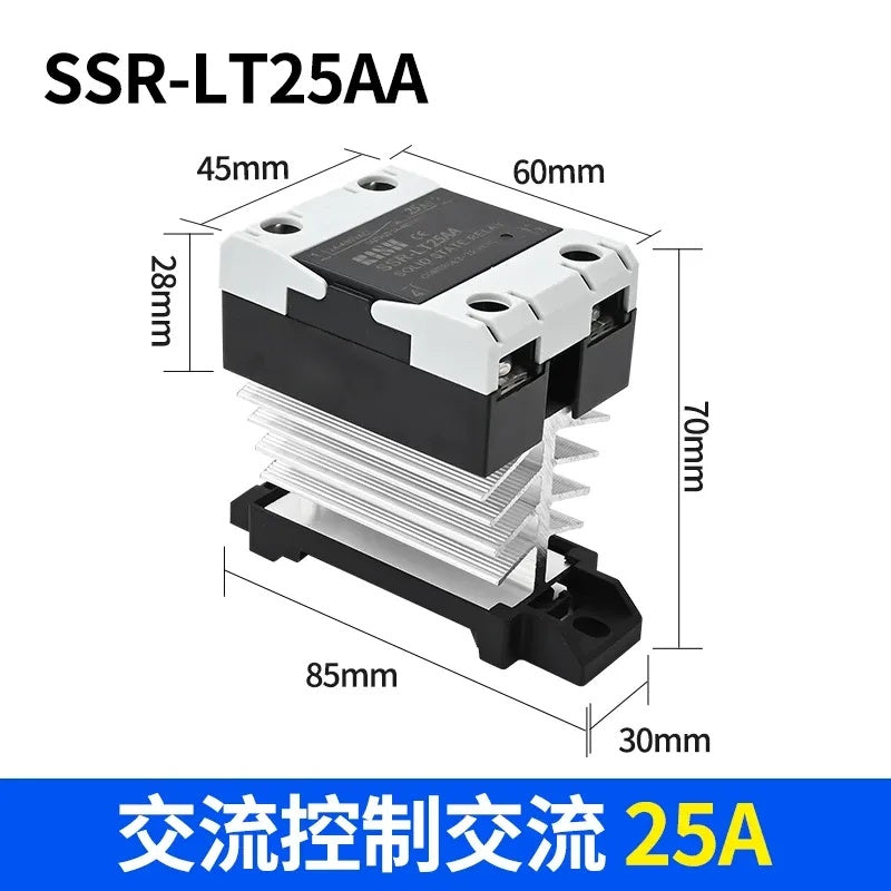 din rail solid state relay, integrated SSR contactor, SSR-25AA