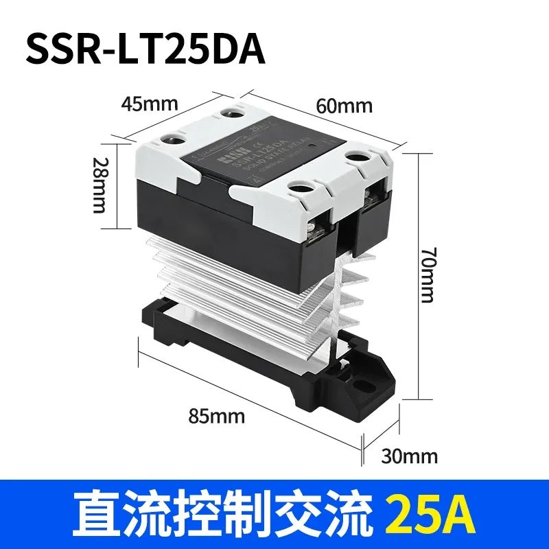 din rail solid state relay, integrated SSR contactor, SSR-25DA