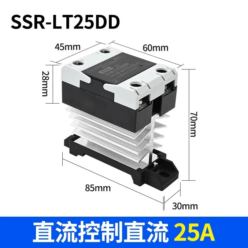 din rail solid state relay, integrated SSR contactor, SSR-25DD