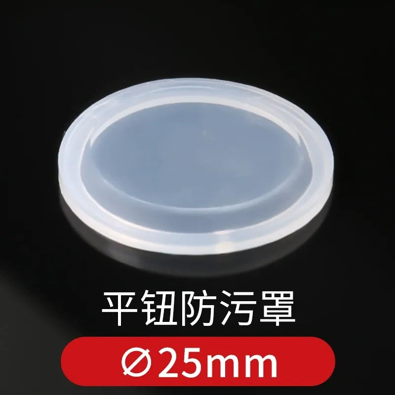 Push Button Protective Cover, Waterproof Dustproof Anti-oil Button Guard Cap, Warning Ring, for 12/16/19/22/25mm Metal Pushbutton Switch