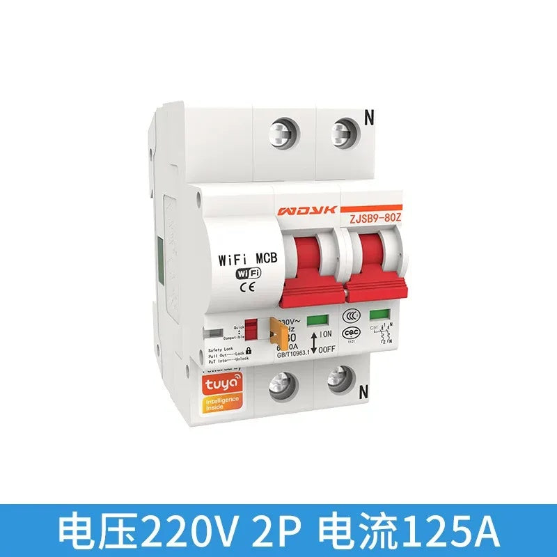 Smart WiFi Circuit Breaker, WiFi Air Switch, Remote Control MCB, Smart Home Circuit Breaker, 220V/380V Smart Switch, APP Control Circuit Breaker, Voice Control Air Switch, Timing Smart Breaker, DIN Rail Smart Switch, Multi-User Control Breaker, Industrial Smart Circuit Breaker, Home Automation Air Switch, WiFi MCB 16A/32A/63A/100A/125A, Smart Power Control Switch, Remote Control Pump/Motor/Light Switch