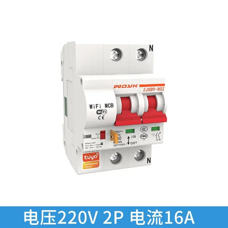 Smart WiFi Circuit Breaker, WiFi Air Switch, Remote Control MCB, Smart Home Circuit Breaker, 220V/380V Smart Switch, APP Control Circuit Breaker, Voice Control Air Switch, Timing Smart Breaker, DIN Rail Smart Switch, Multi-User Control Breaker, Industrial Smart Circuit Breaker, Home Automation Air Switch, WiFi MCB 16A/32A/63A/100A/125A, Smart Power Control Switch, Remote Control Pump/Motor/Light Switch
