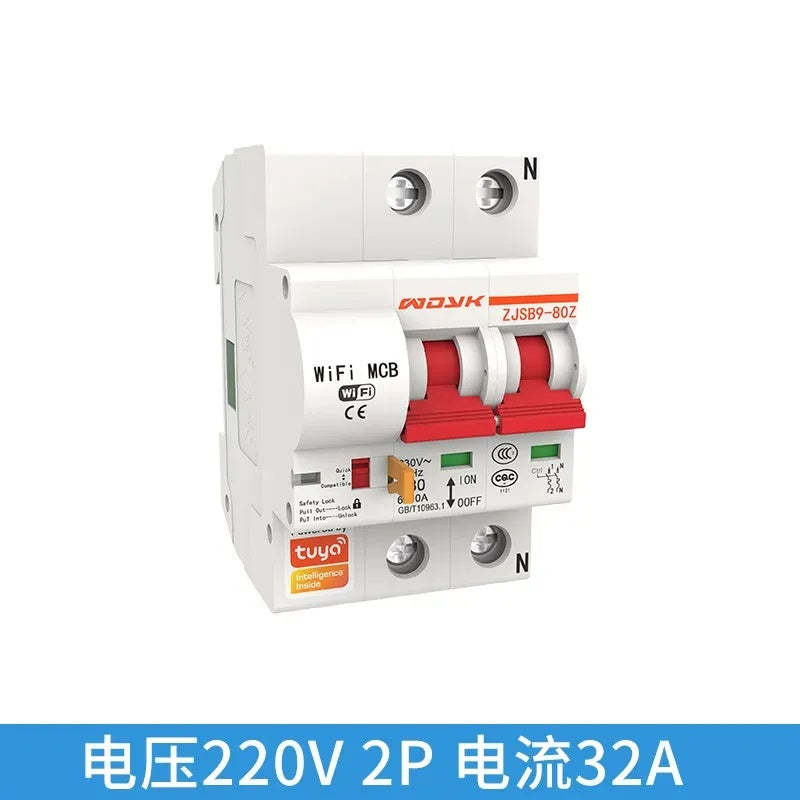 Smart WiFi Circuit Breaker, WiFi Air Switch, Remote Control MCB, Smart Home Circuit Breaker, 220V/380V Smart Switch, APP Control Circuit Breaker, Voice Control Air Switch, Timing Smart Breaker, DIN Rail Smart Switch, Multi-User Control Breaker, Industrial Smart Circuit Breaker, Home Automation Air Switch, WiFi MCB 16A/32A/63A/100A/125A, Smart Power Control Switch, Remote Control Pump/Motor/Light Switch