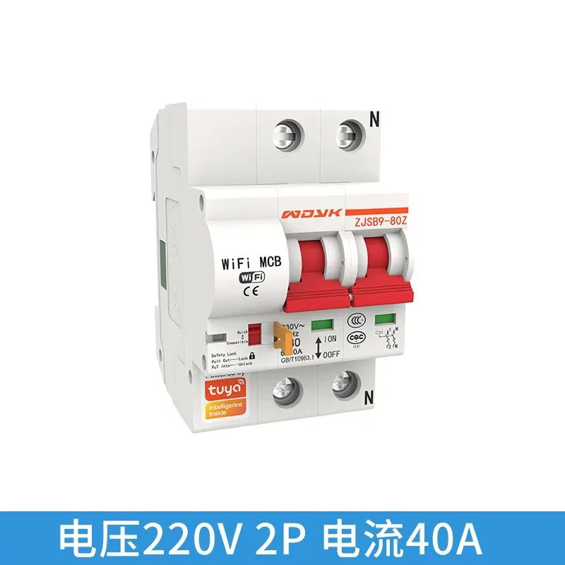 Smart WiFi Circuit Breaker, WiFi Air Switch, Remote Control MCB, Smart Home Circuit Breaker, 220V/380V Smart Switch, APP Control Circuit Breaker, Voice Control Air Switch, Timing Smart Breaker, DIN Rail Smart Switch, Multi-User Control Breaker, Industrial Smart Circuit Breaker, Home Automation Air Switch, WiFi MCB 16A/32A/63A/100A/125A, Smart Power Control Switch, Remote Control Pump/Motor/Light Switch
