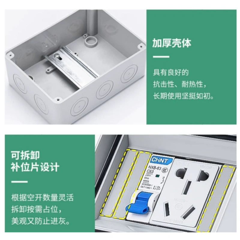 waterproof distribution box,IP65 electrical box,surface mount breaker enclosure,2‑24 way distribution box,dustproof din rail box,outdoor circuit breaker box,empty mcb rccb enclosure,home electrical cabinet,rainproof junction box,industrial electrical enclosure