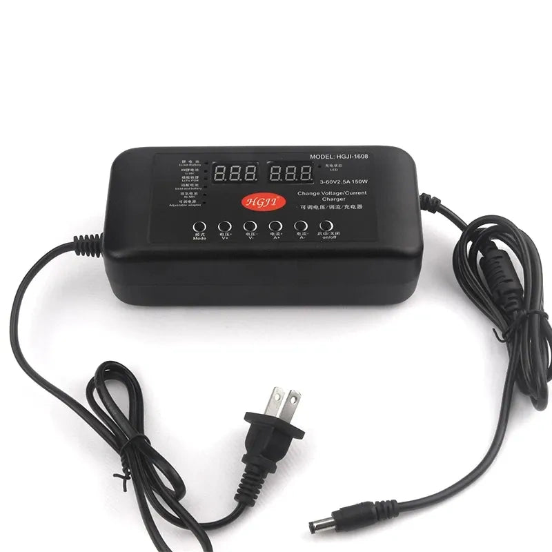 Adjustable DC Power Supply 3-60V 2.5A / 3-90V 1.5A, Digital Display Variable Voltage Current Charger