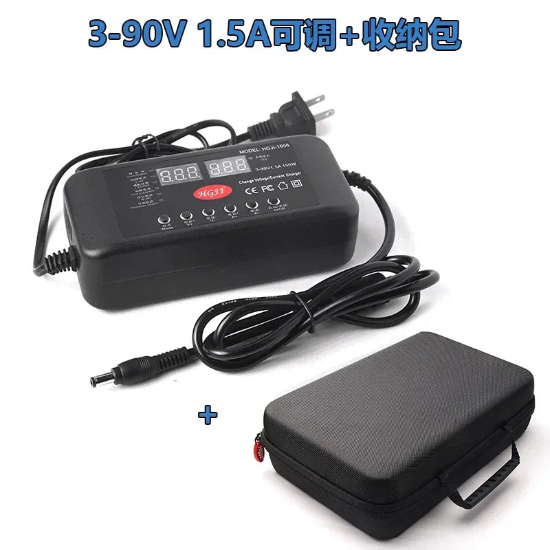 Adjustable DC Power Supply 3-60V 2.5A / 3-90V 1.5A, Digital Display Variable Voltage Current Charger