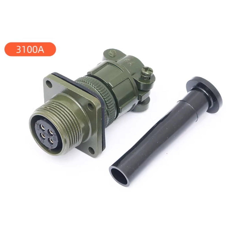 MIL-C-5015, 14S connector, 3106 straight, 3108 90 degree, 3102 square flange, 3101 round docking, 3100 square docking, waterproof connector, military connector, IP67 plug, male female connector, multi pin connector, automotive connector, industrial wiring harness