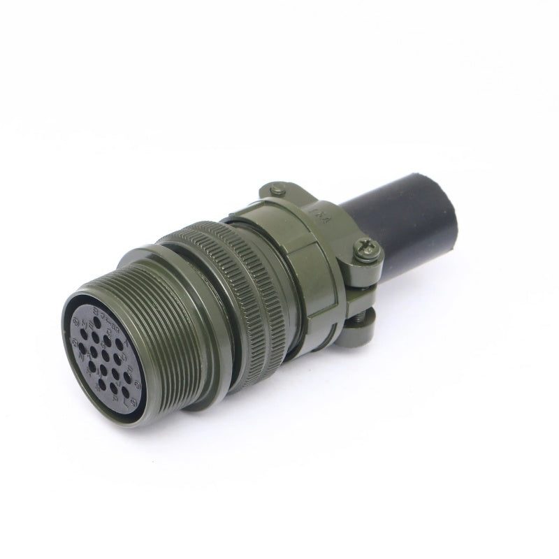 MIL-C-5015 24S Connector, MIL-SPEC 5015 Plug, 7/9/16/24 Pin Aviation Connector, IP67 Waterproof Connector, Gold-Plated Contacts, Military Standard Circular Connector, Industrial Multi-Core Plug, 380V Power Connector, Aerospace Connector, Corrosion Resistant Connector