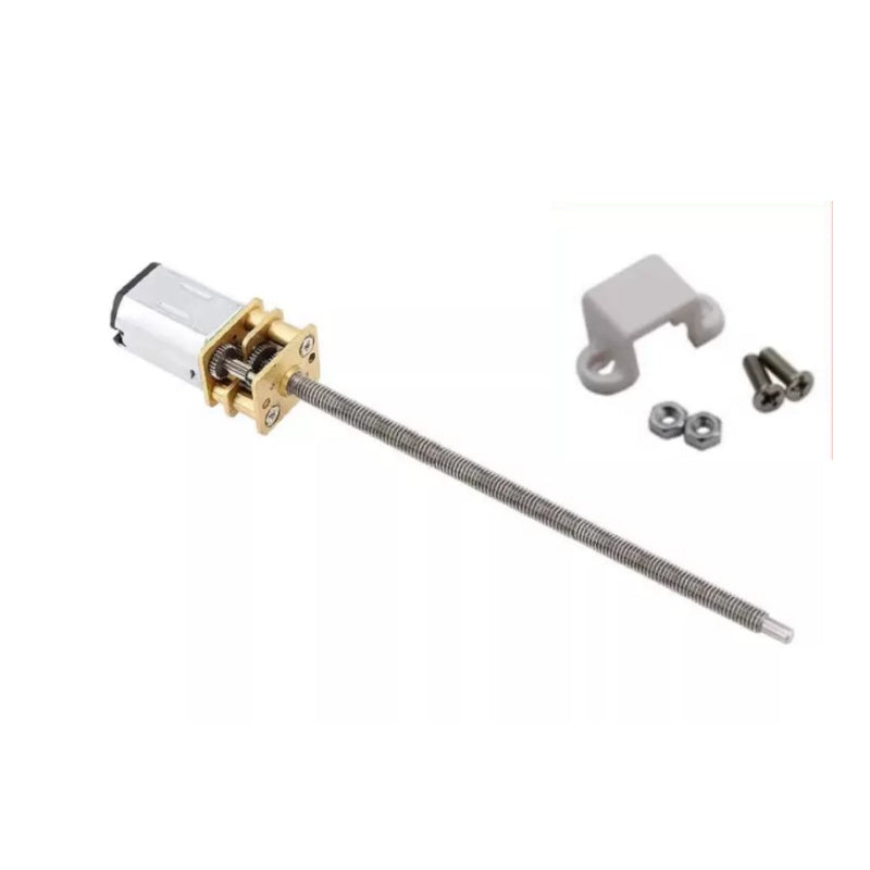 N20 dc gear motor,M4 lead screw shaft motor,100mm long threaded shaft motor,micro reduction motor,3v 6v 12v small dc motor,low speed high torque motor,mini brushed dc motor,robot diy motor,smart lock motor,micro linear actuator motor,N20 motor with flange nut