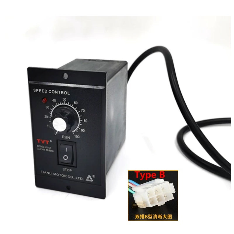 وحدة التحكم في سرعة المحرك US-52 AC 220V 6 وات 15 وات 25 وات 40 وات 60 وات 90 وات 120 وات 180 وات 250 وات 400 وات تحكم ميكانيكي في السرعة قابل للتعديل
