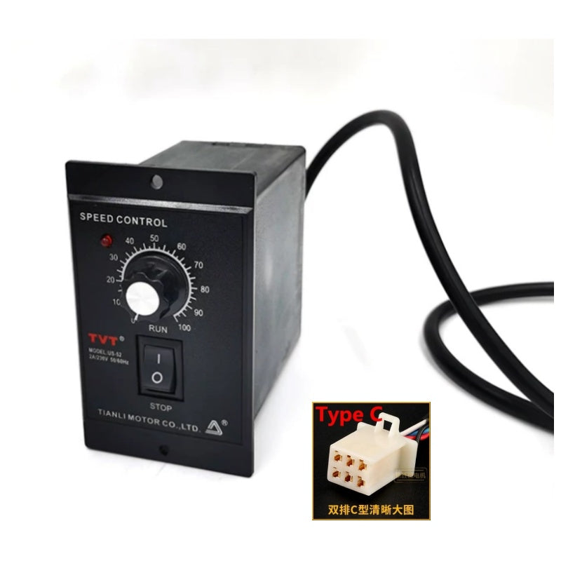 وحدة التحكم في سرعة المحرك US-52 AC 220V 6 وات 15 وات 25 وات 40 وات 60 وات 90 وات 120 وات 180 وات 250 وات 400 وات تحكم ميكانيكي في السرعة قابل للتعديل