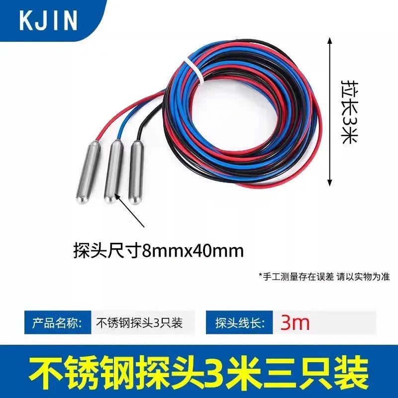 water level probe,liquid level sensor probe,304 stainless steel probe with 3m high temperature silicone wire