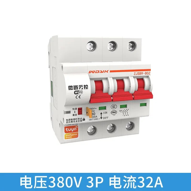 Smart WIFI TUYA Circuit Breaker, 1P/2P/3P/4P 16A-125A