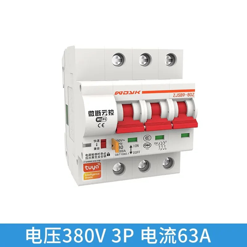 Smart WIFI TUYA Circuit Breaker, 1P/2P/3P/4P 16A-125A
