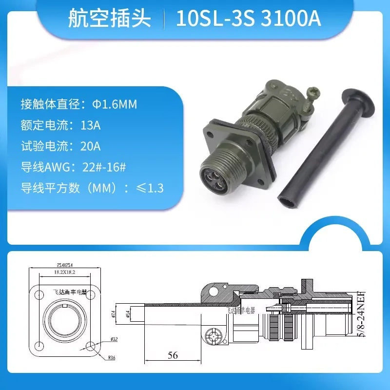 MIL-C-5015 10SL Aviation Connector