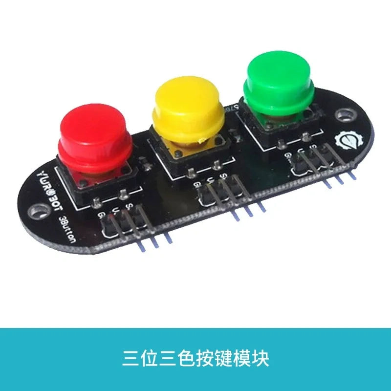 Arduino Push Button Module 2/3/4/6/8 Keys, 3.5V-5V Digital Input Electronic Block with Optional Plastic Housing