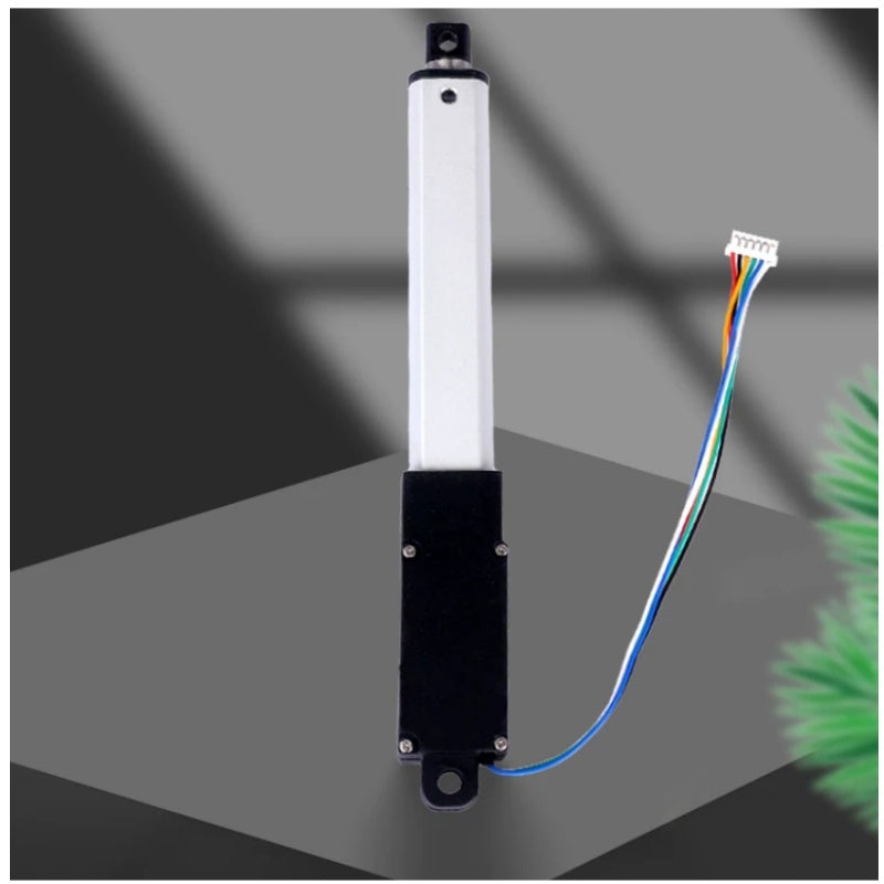 BMNTL Mini Electric Linear Actuator With Encoder, 12V DC 120N Micro Reciprocating Telescopic Rod, 10-250mm Stroke
