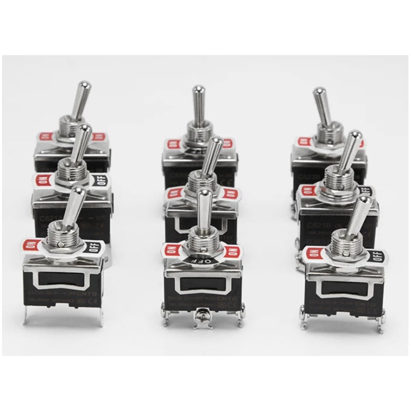 CNTD C5 Toggle Switch ,15A Toggle Switch ,SPDT Toggle Switch ,Momentary Toggle Switch, C522A ,C5R12A ,12mm Toggle Switch, On On Switch ,Latching Toggle Switch,