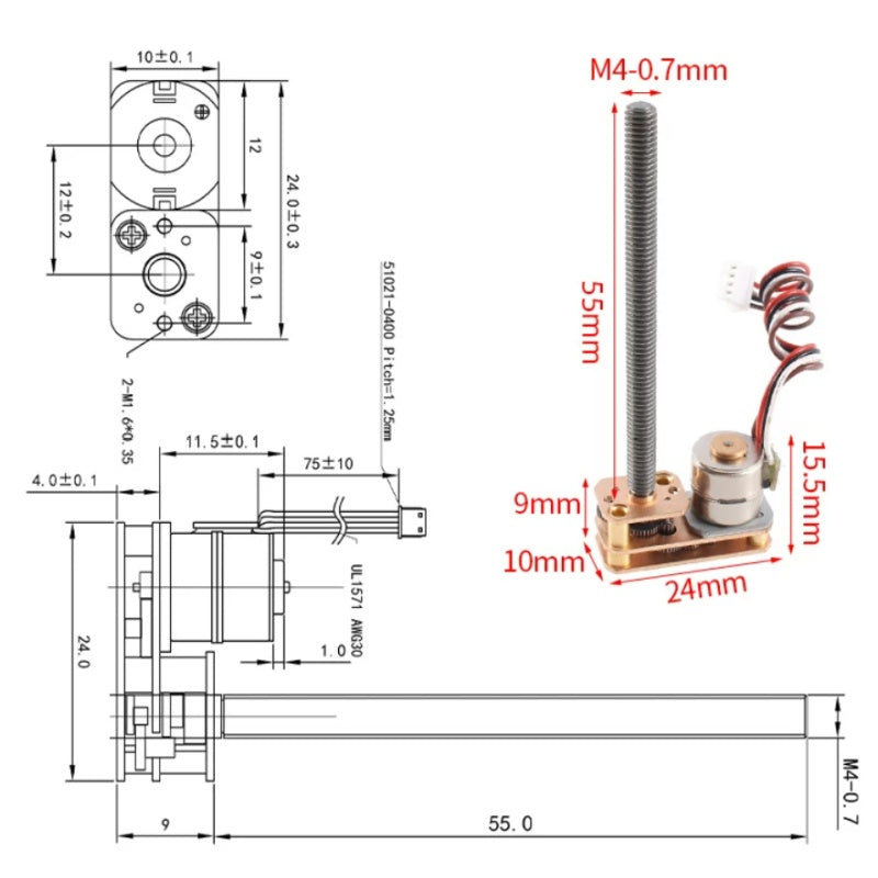 stepper motor, 5v stepper motor, dc stepper motor, gear stepper motor, chihai motor, chf-gm1024-10by, 10by stepper motor, linear stepper motor, m4 threaded shaft motor, 2 phase 4 wire stepper, high torque stepper, slow speed stepper motor, stepper motor with driver, reciprocating motor, robotics stepper motor, diy stepper motor, mini stepper motor, gear reduction motor, 55mm shaft motor, automation stepper motor